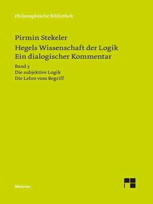 cover image of Hegels Wissenschaft der Logik. Ein dialogischer Kommentar